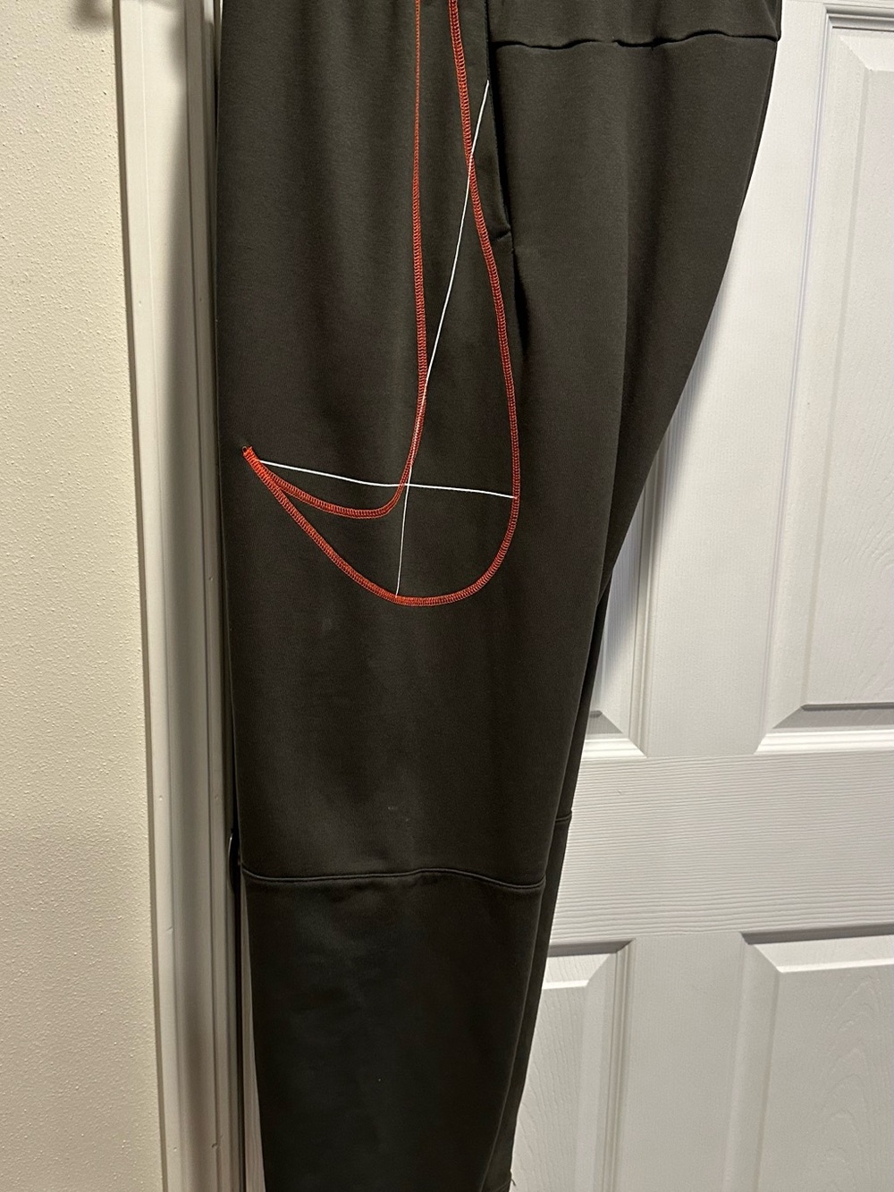 Nike Men’s Dri-FIT Running Pants Brown with Orange Trim XXL